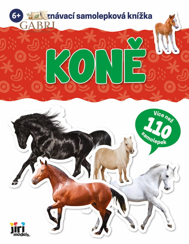 JIRI MODELS Poznávací samolepková knížka s kvízem Koně