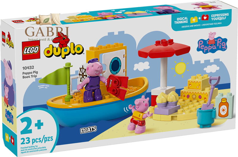 LEGO DUPLO Prasátko Peppa Pig a výlet na loďce 10432 STAVEBNICE
