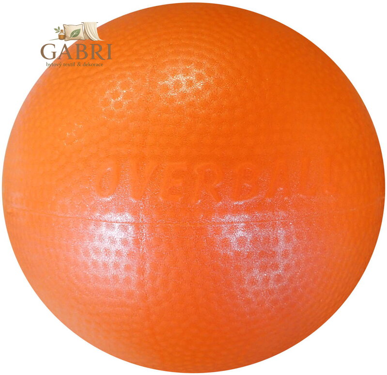 ACRA Míč overball 230mm oranžový fitness gymball rehabilitační do 90kg
