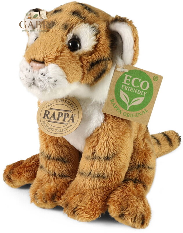 PLYŠ Tygr 15cm sedící Eco-Friendly *PLYŠOVÉ HRAČKY*