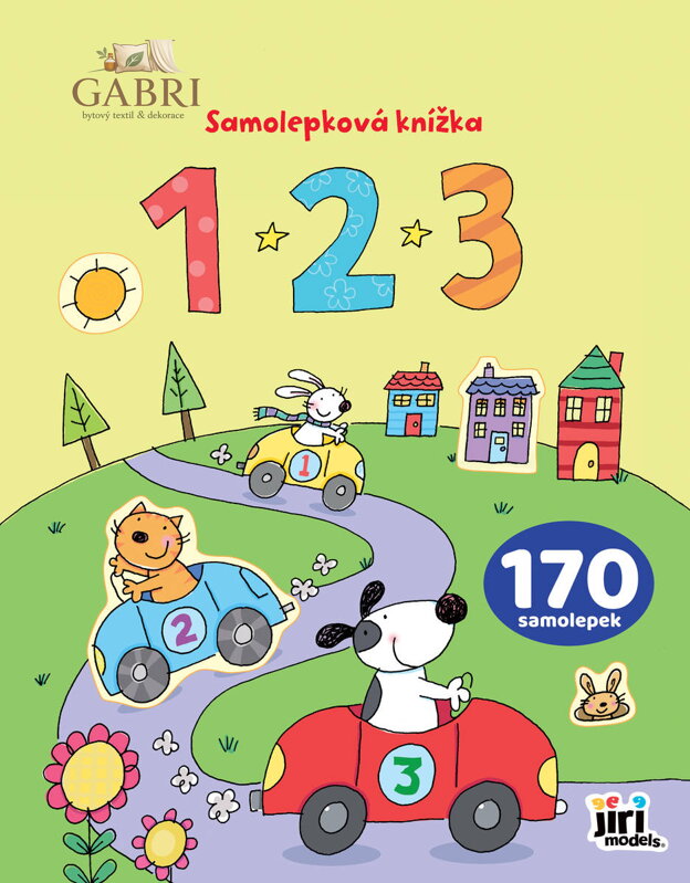 JIRI MODELS Knížka samolepková 123 170+ samolepek