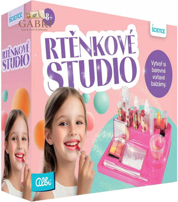ALBI SCIENCE Rtěnkové studio kreativní set výroba balzámů na rty