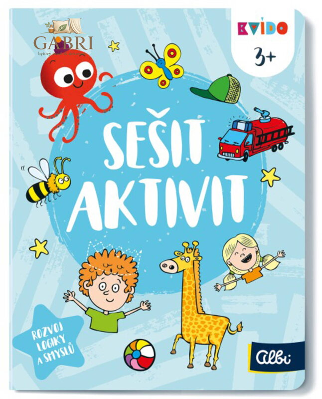 ALBI Kvído Sešit plný aktivit interaktivní úkoly pro děti 3+
