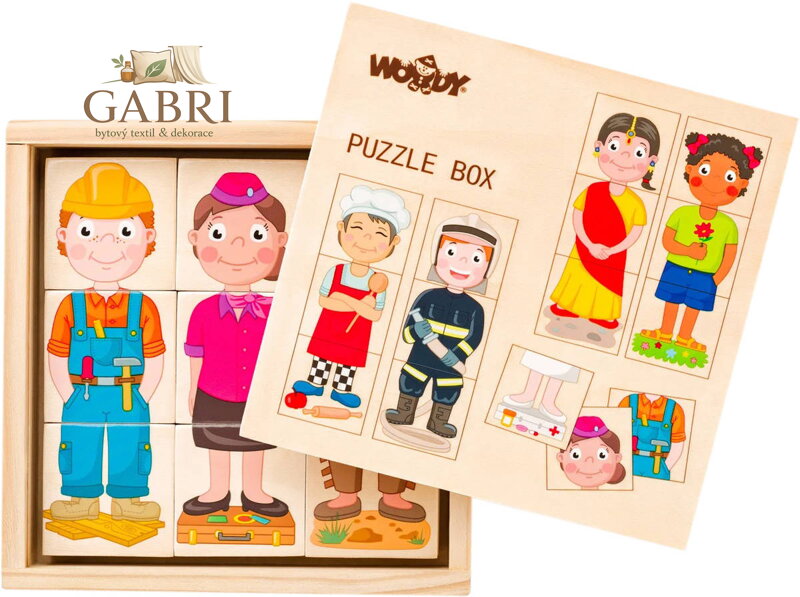 WOODY DŘEVO Puzzle skládačka Lidé a povolání *DŘEVĚNÉ HRAČKY*