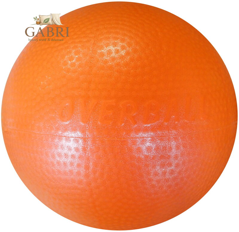 ACRA Míč overball 230mm oranžový fitness gymball rehabilitační do 90kg