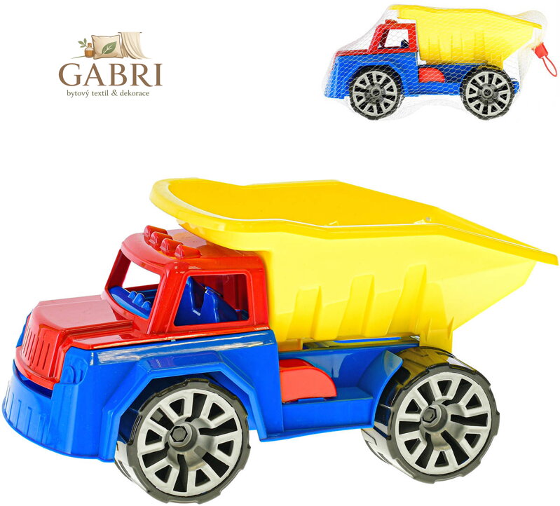 Auto nákladní barevné sklápěčka 29cm na písek velká kola