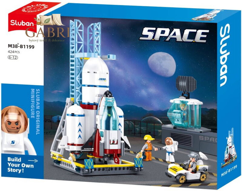 SLUBAN Space Vesmírné středisko 424 dílků + 4 figurky STAVEBNICE