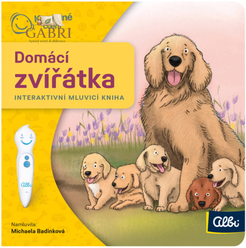 ALBI Kouzelné čtení Kniha interaktivní Domácí zvířátka baby minikniha