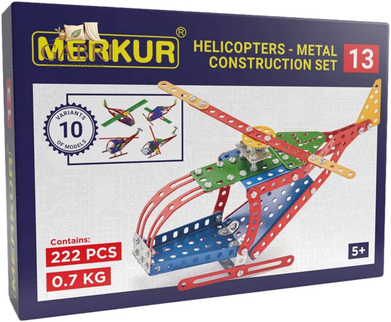 MERKUR M 013 Helikoptéra 222 dílků *KOVOVÁ STAVEBNICE*