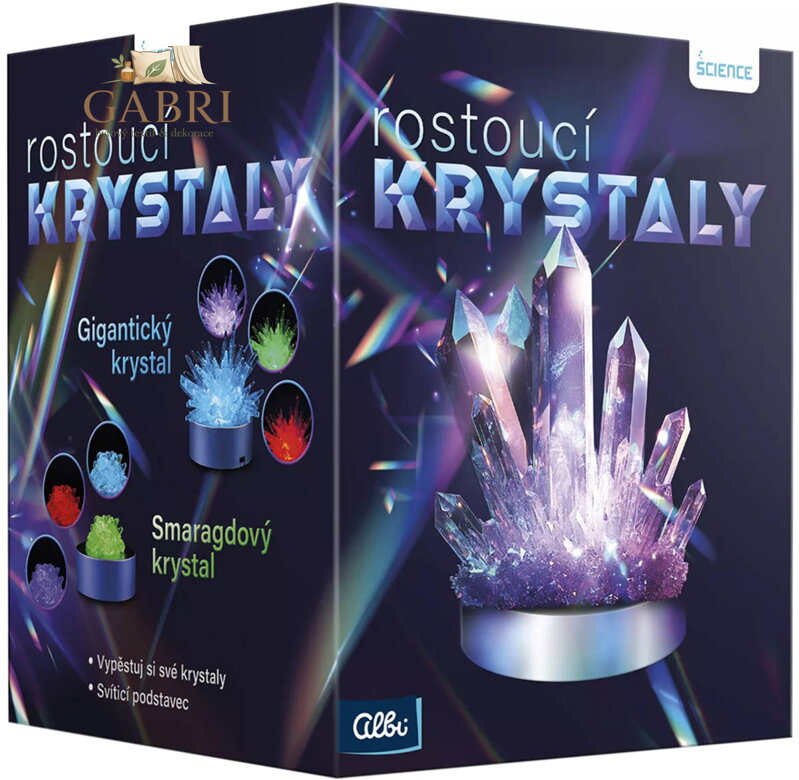 ALBI SCIENCE Rostoucí krystaly dětská vzdělávací tvořivá sada