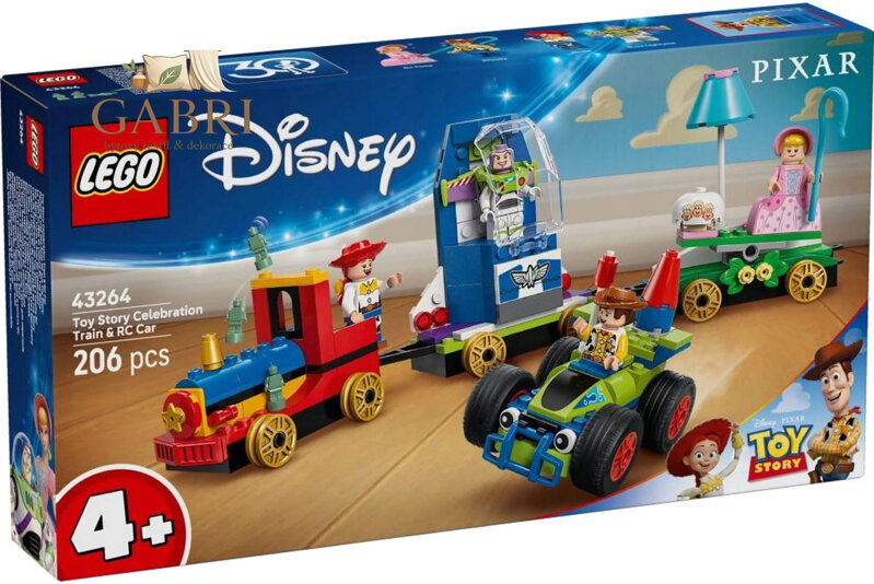 LEGO DISNEY Slavnostní vláček a autíčko Toy Story 43264 STAVEBNICE