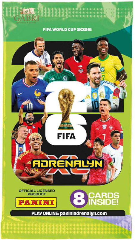 PANINI FIFA World Cup 2026 sběratelské karty set 8ks Adrenalyn XL booster