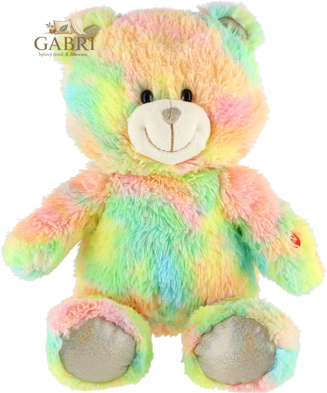 PLYŠ Medvěd Snílek usínáček duhový na baterie Světlo Zvuk *PLYŠOVÉ HRAČKY*