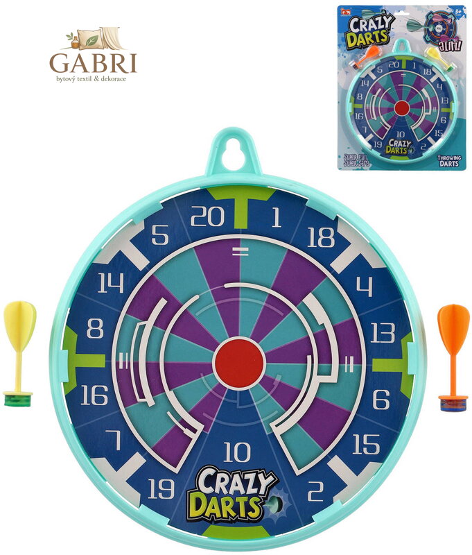 HRA Terč závěsný 23cm set se soft šipkami lepícími plast