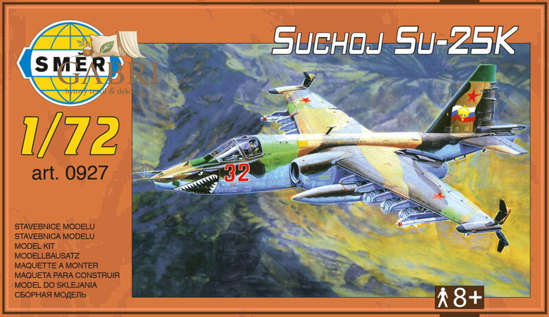 SMĚR Model letadlo Suchoj Su-25K 1:72 stavebnice letadla 97 dílků