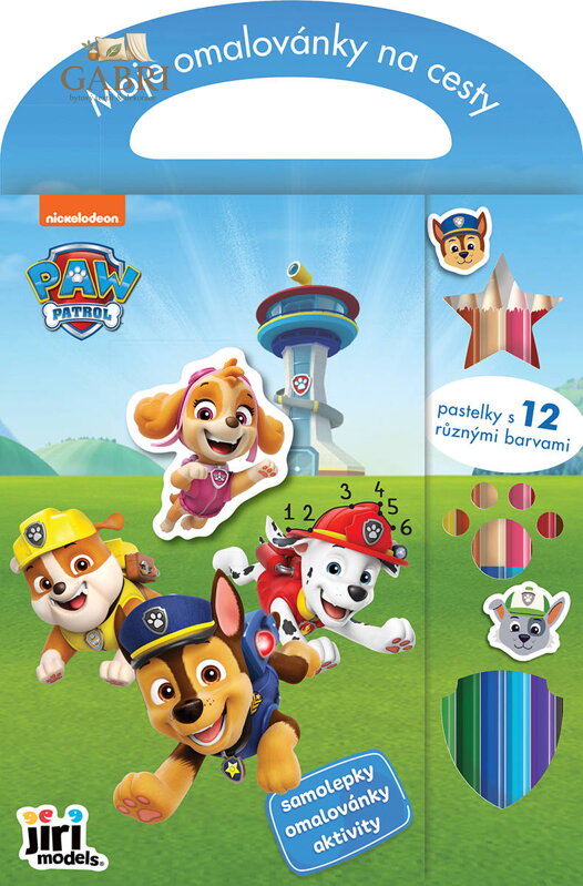 JIRI MODELS Moje omalovánky na cesty Paw Patrol s pastelkami a samolepkami
