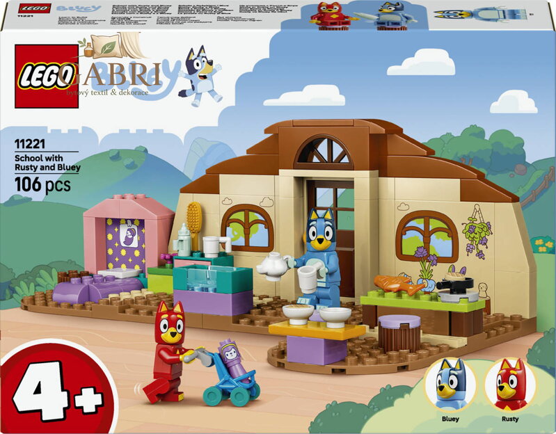 LEGO BLUEY Rusty, Bluey a škola 11221 STAVEBNICE