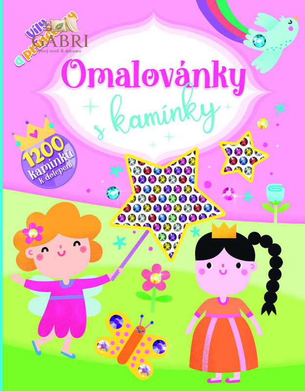JIRI MODELS Omalovánky s kamínky Víly a princezny