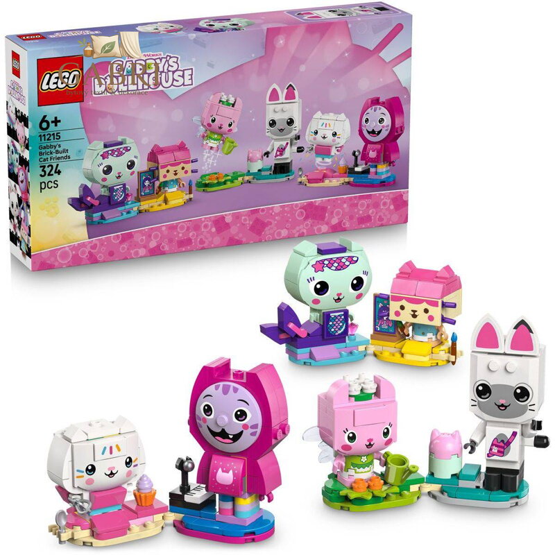 LEGO GABBYS DOLLHOUSE Gábi a kočičí kamarádi z kostek 11215 STAVEBNICE
