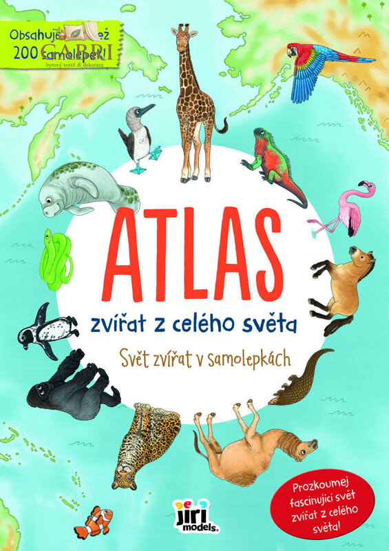 JIRI MODELS Svět zvířat v samolepkách Atlas - Zvířata světa