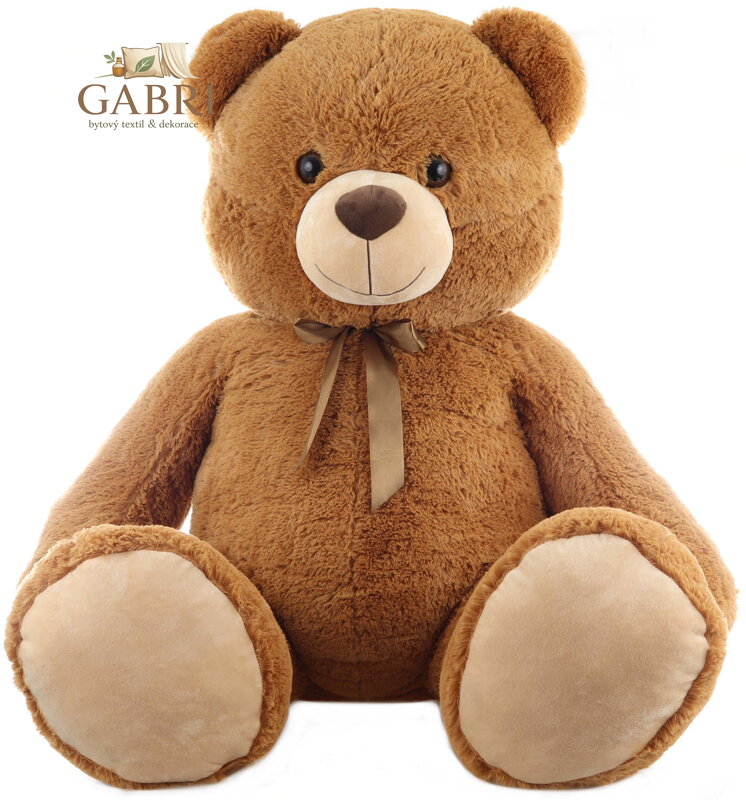 PLYŠ Medvěd 140cm s mašlí *PLYŠOVÉ HRAČKY*