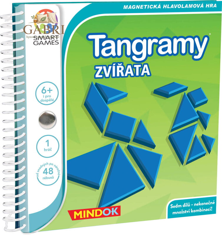 MINDOK Hra SMART Tangramy cestovní skládačka  Zvířata