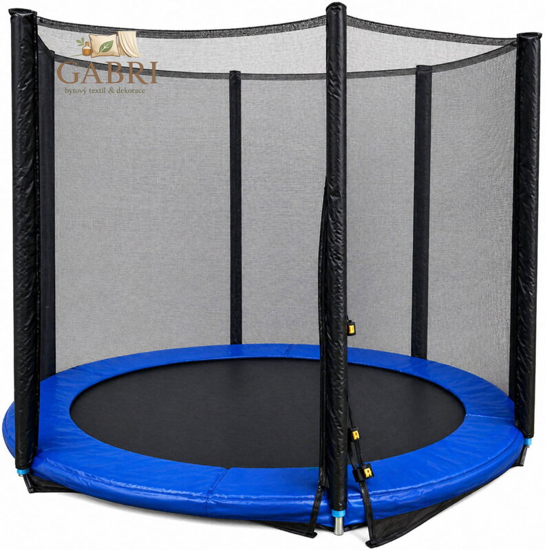 KUBISPORT Ochranná síť na trampolínu 305cm černá 4 W nohy