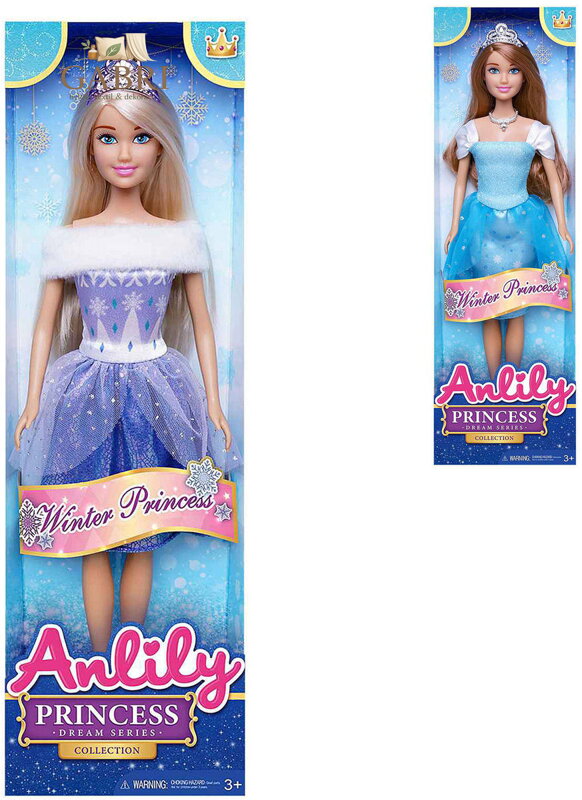 Panenka Anlily Winter Princess zimní princezna 29cm 2 druhy
