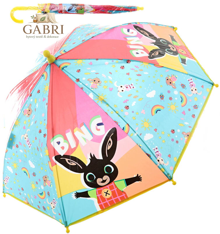 Deštník dětský manuální králíček Bing 54x71cm
