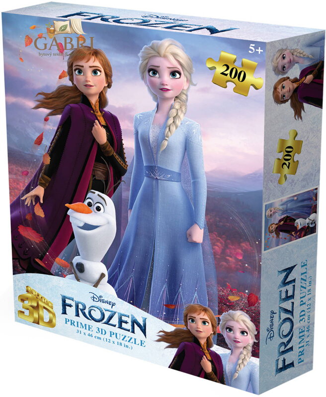PUZZLE Prime 3D Ledové Království 31x46cm 200 dílků holografické