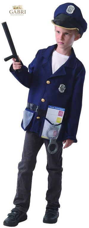 KARNEVAL Šaty Policista vel. S (110-120cm) 4-6 let *KOSTÝM*