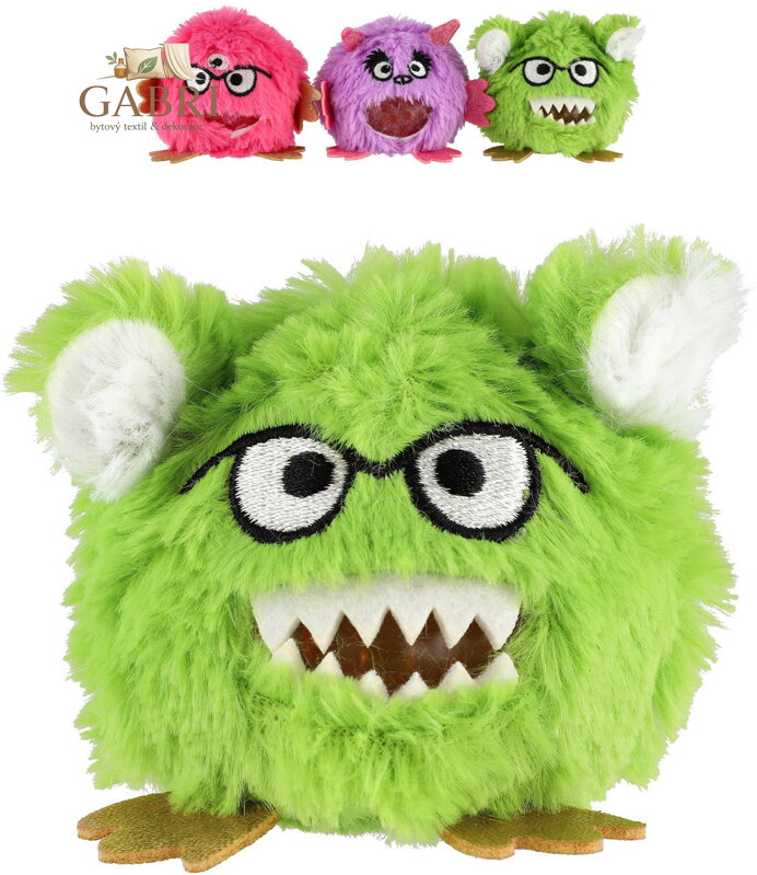 PLYŠ Příšerka antistresová mačkací s bublinovým slizem žertovinka 3 druhy