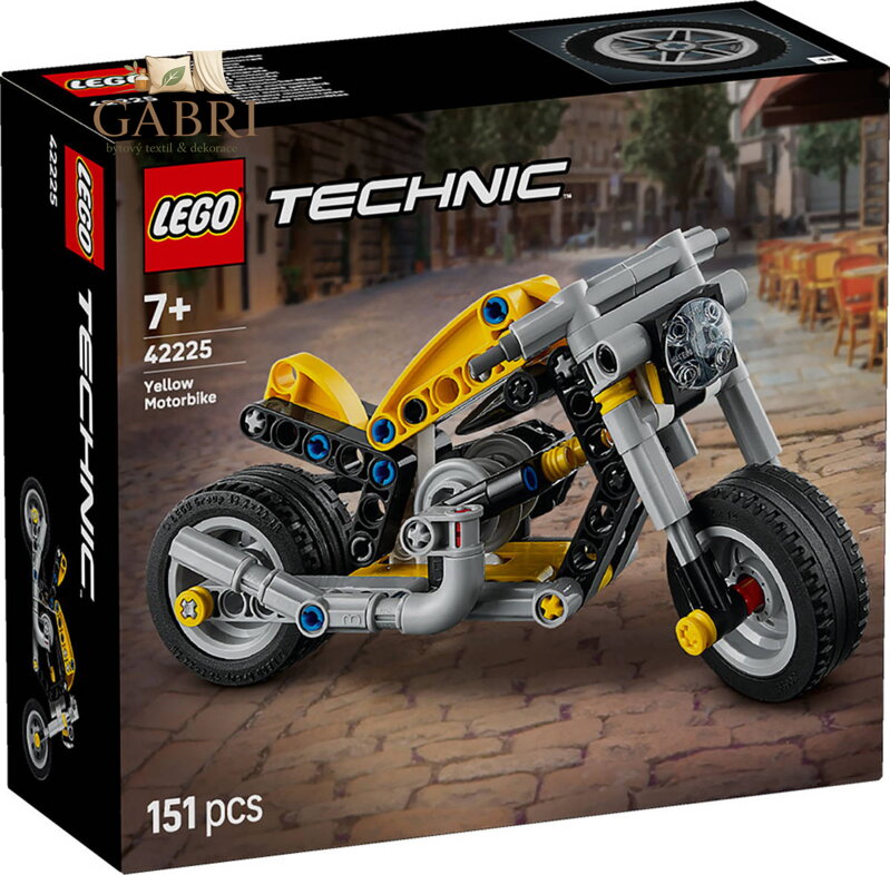 LEGO TECHNIC Žlutá motorka 42225 STAVEBNICE