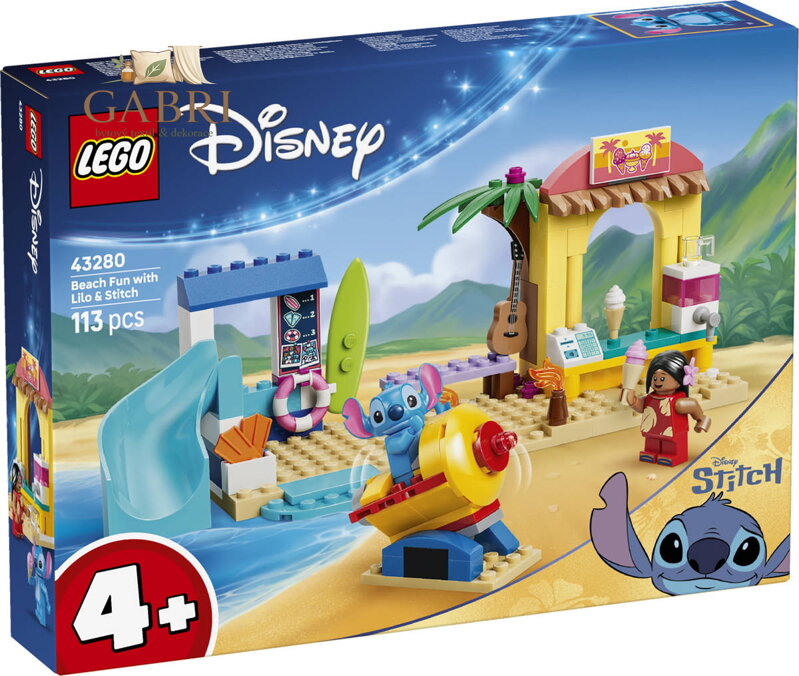 LEGO DISNEY Zábava na pláži s Lilo a Stitchem 43280 STAVEBNICE