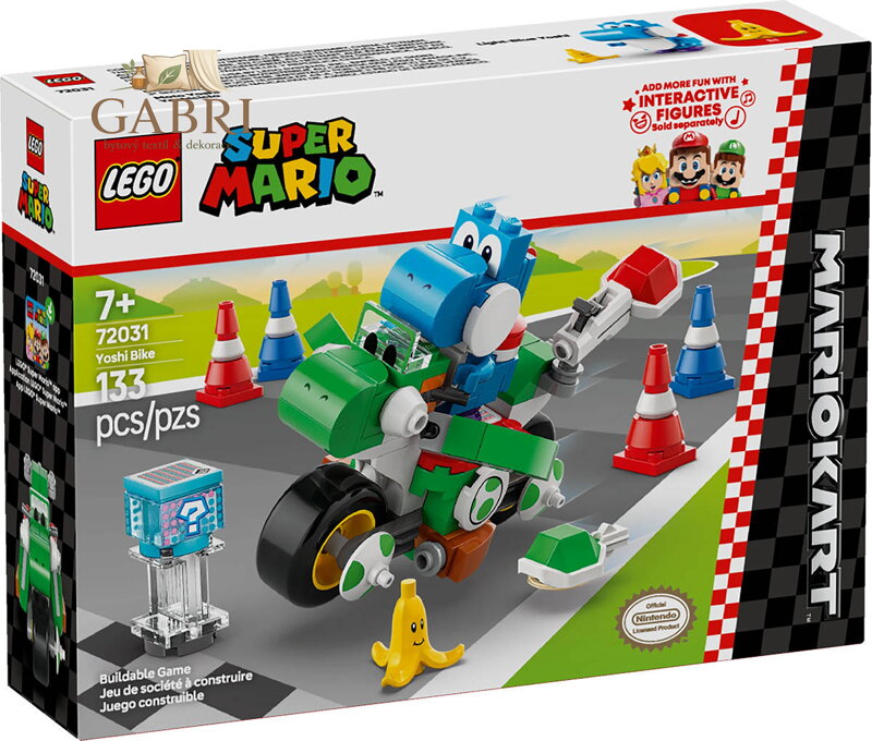 LEGO SUPER MARIO Mario Kart – Yoshi Bike 72031 STAVEBNICE
