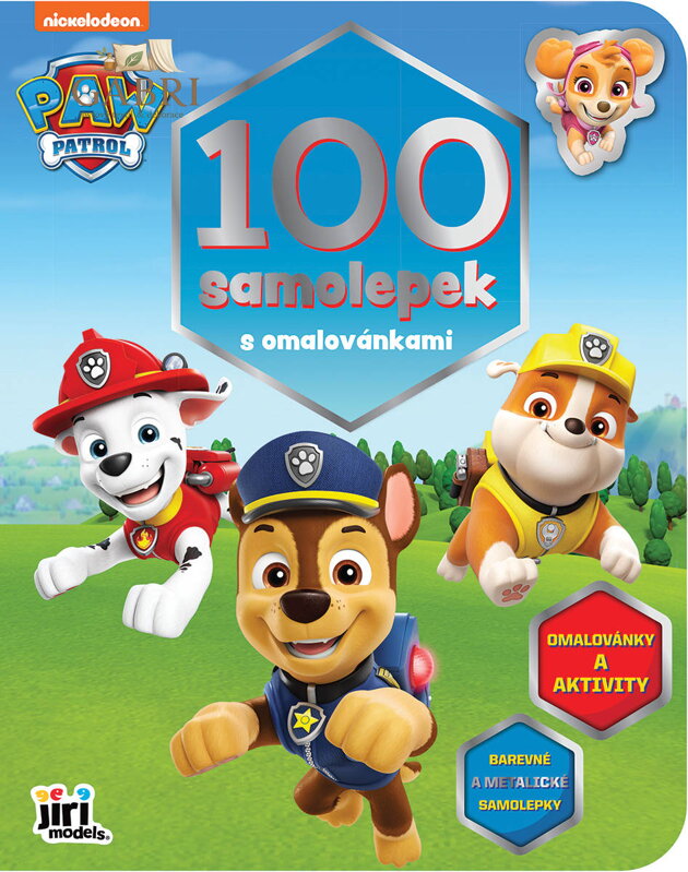 JIRI MODELS 100 samolepek s omalovánkami Tlapková Patrola