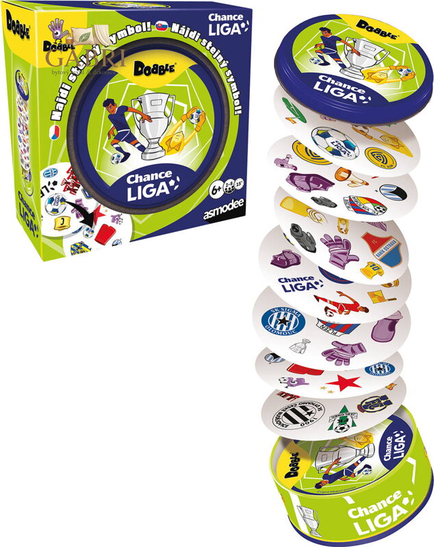 ASMODEE Hra postřehová Dobble Chance liga *SPOLEČENSKÉ HRY*