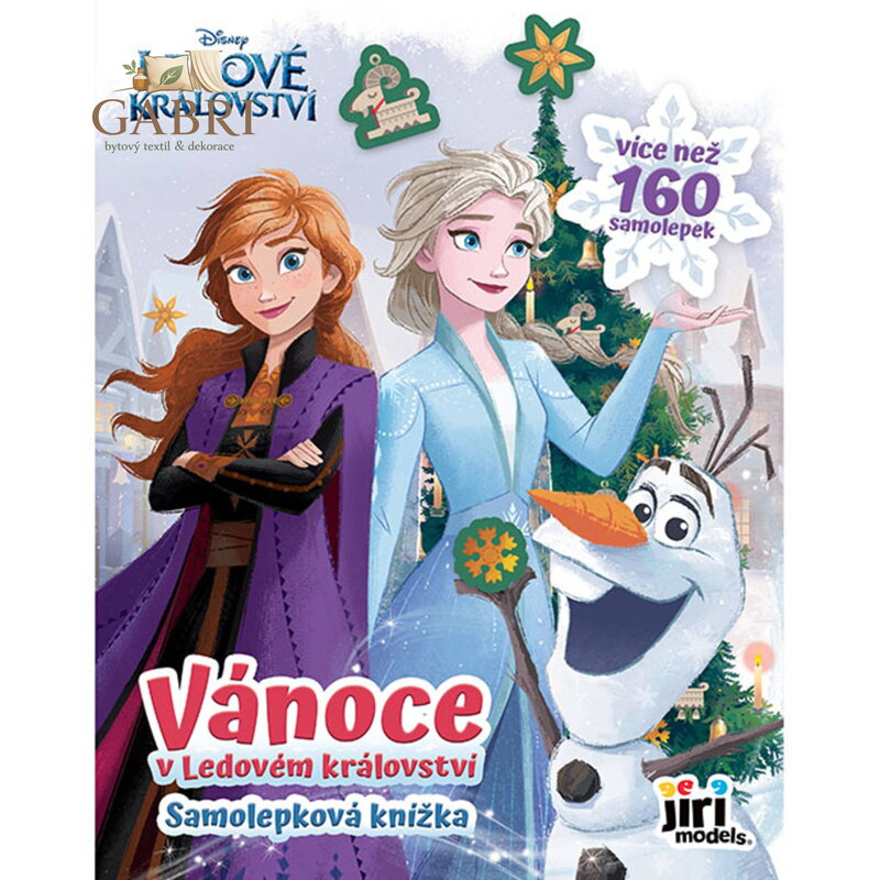 JIRI MODELS Samolepková knížka Vánoce v Ledovém království