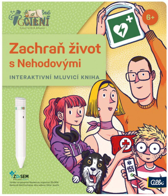 ALBI Kouzelné čtení Kniha interaktivní Zachraň život s Nehodovými