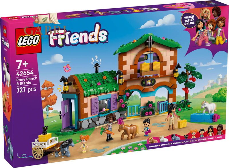 LEGO FRIENDS Ranč s poníky a stáj 42654 STAVEBNICE