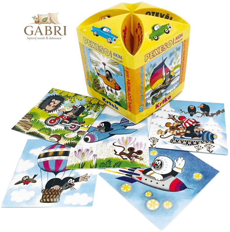 AKIM Hra Pexeso otevři a hraj Krtek (Krteček) v ozdobné krabičce