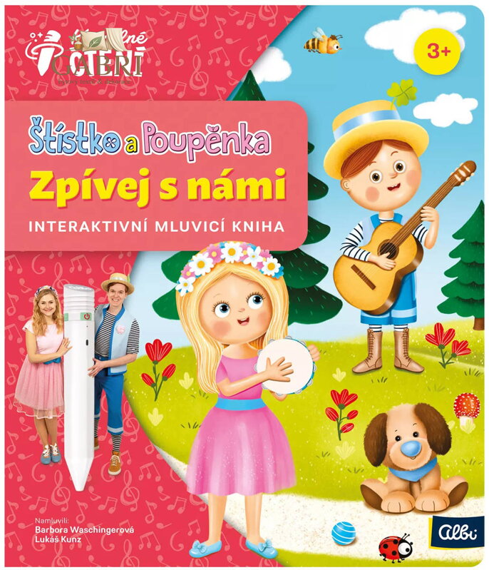 ALBI Kouzelné čtení Kniha interaktivní Štístko a Poupěnka Zpívej s námi