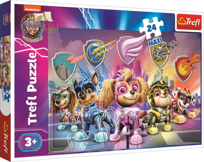 TREFL PUZZLE Tlapková patrola: Psí mise 60x40cm skládačka 24 dílků Maxi