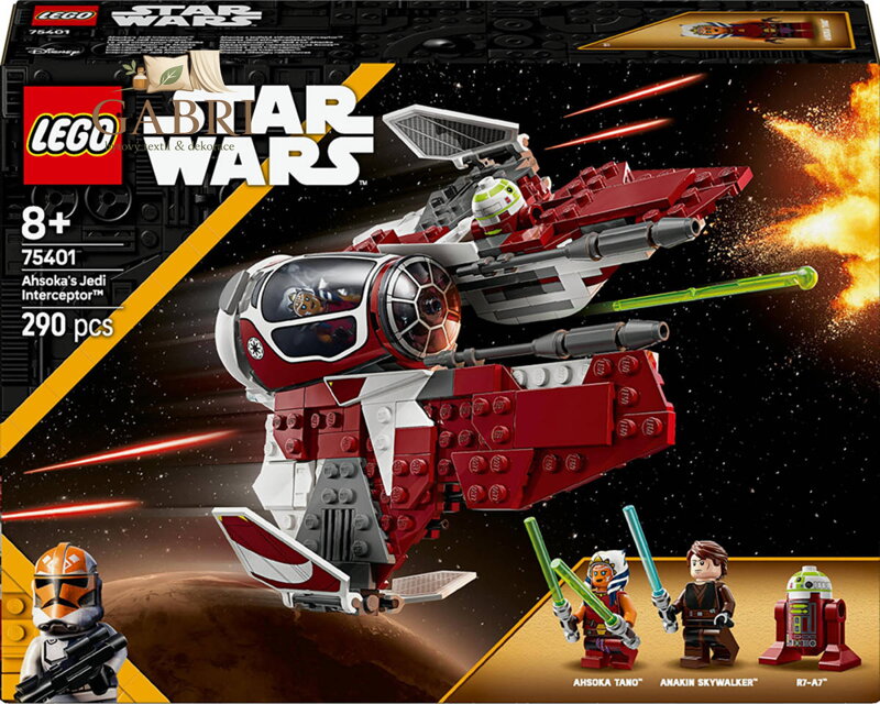 LEGO STAR WARS Ahsoka a jediská stíhačka Interceptor 75401 STAVEBNICE