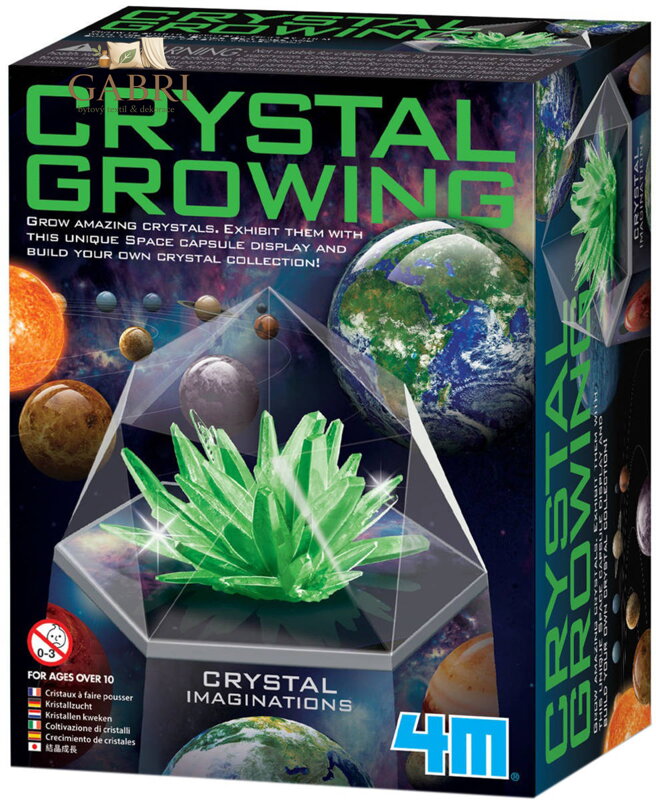 MAC TOYS Krystaly 4M zelené experimentální vědecký vzdělávací set