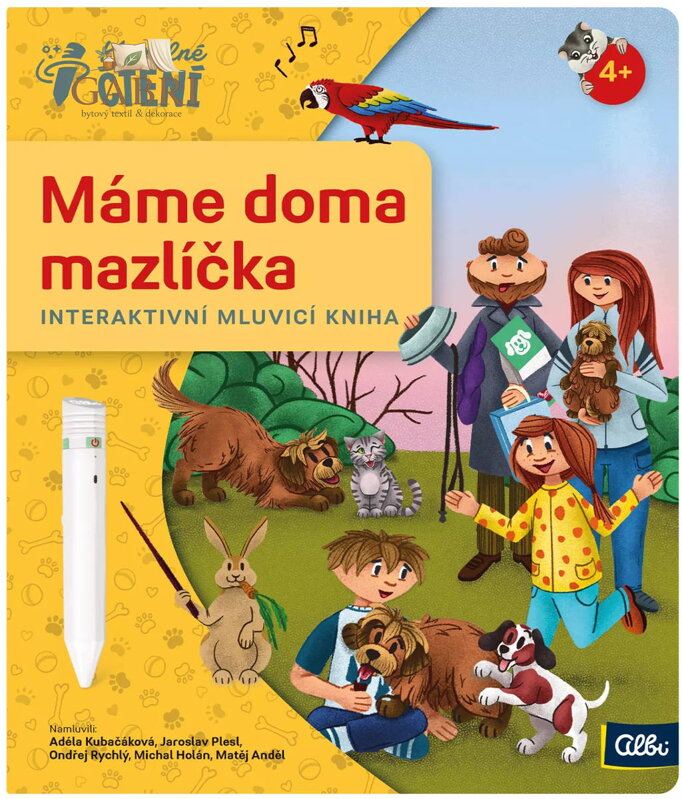 ALBI Kouzelné čtení Kniha interaktivní Máme doma mazlíčka