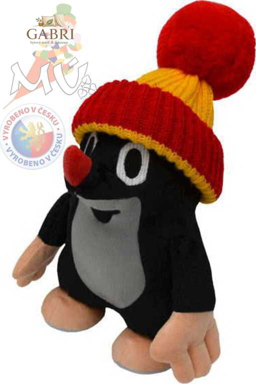 MORAVSKÁ ÚSTŘEDNA Krtek (krteček) s žluto-červeným kulichem