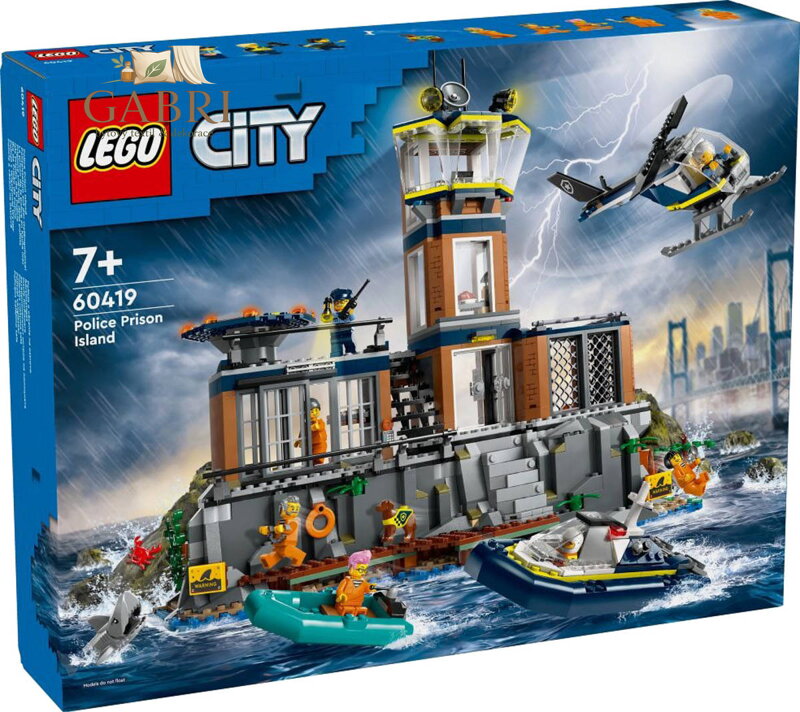 LEGO CITY Policie a vězení na ostrově 60419 STAVEBNICE