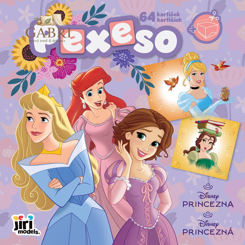 JIRI MODELS Pexeso v sešitu Princezny s krabičkou a omalovánkou