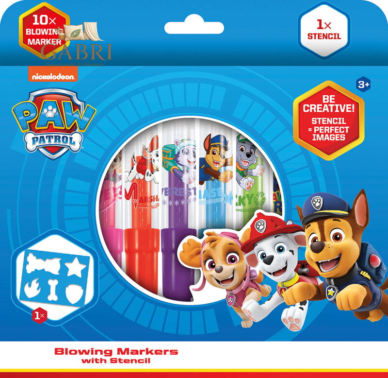 JIRI MODELS Foukací fixy 10+1 Tlapková Patrola (Paw Patrol)